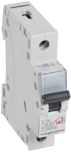 Выключатель автоматический Legrand TX3 6000 1п 20А B 6кА картинка